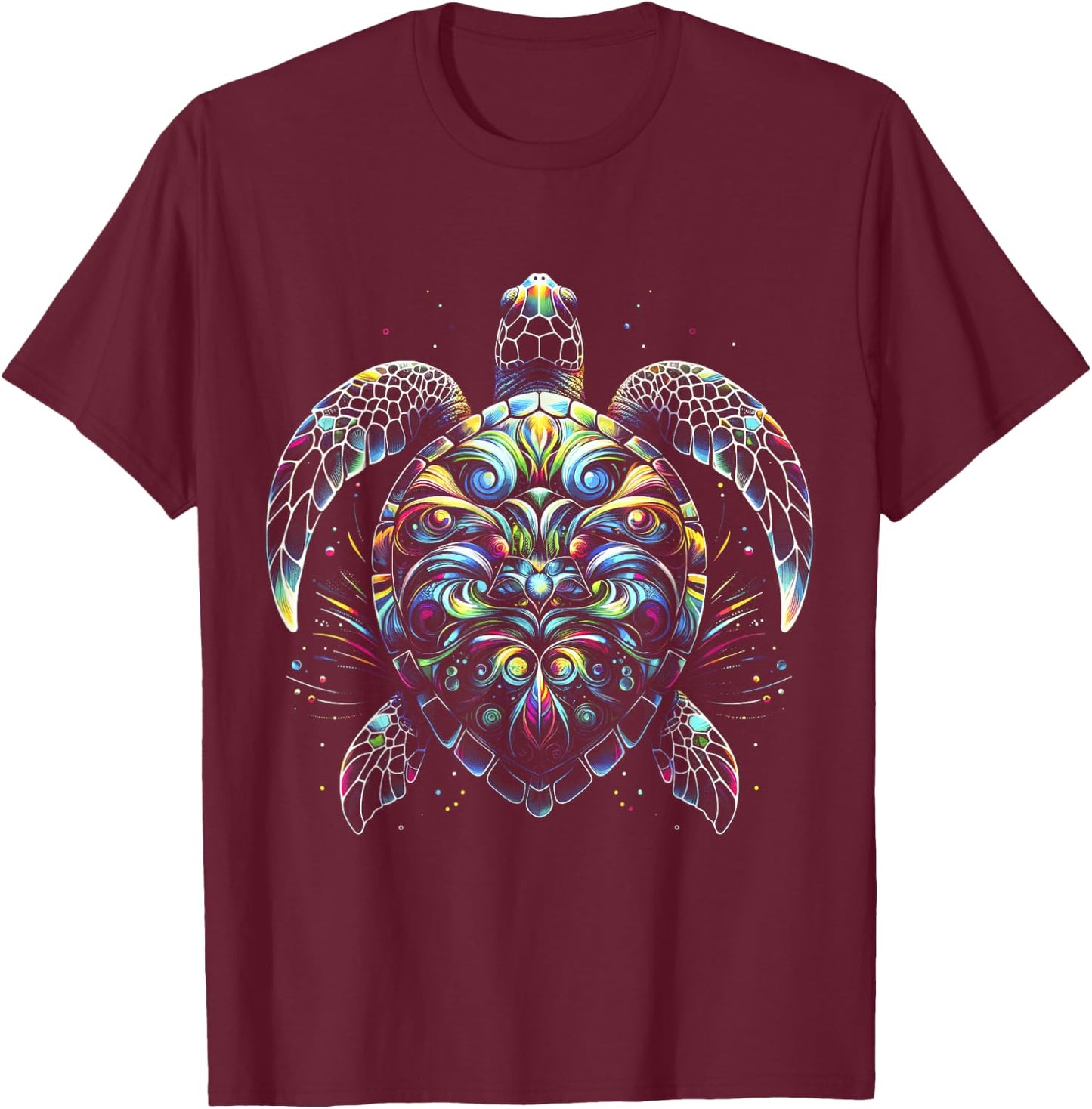 Sea Turtle Beach Lover Ocean Animal Graphic Novelty T-Shirt - T-Shirt | Maroon