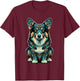 Mandala Art Pembroke Welsh Corgi Corgis T-Shirt - T-Shirt | Maroon