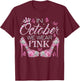 In October We Wear Pink Breast Cancer Awareness High Heel T-Shirt - T-Shirt | Maroon
