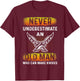 An Old Man Who Can Make Knives - Forging Knives Bladesmith T-Shirt - T-Shirt | Maroon