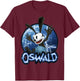 Disney Epic Mickey Oswald Lightning Portrait T-Shirt - T-Shirt | Maroon