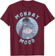 Disney Winnie The Pooh Eeyore Monday Mood Vintage Circle T-Shirt - T-Shirt | Maroon