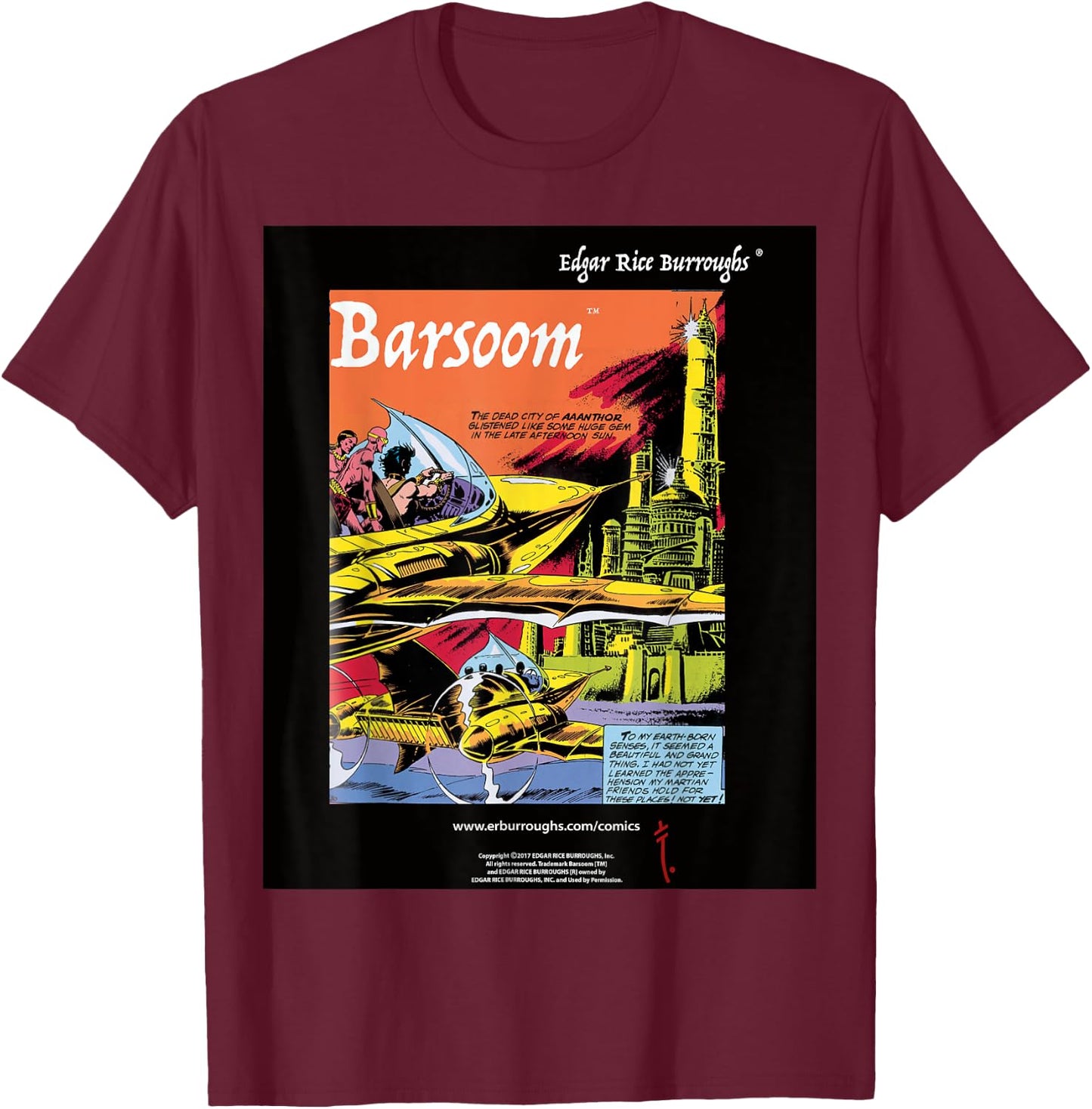 Barsoom T-Shirt - T-Shirt | Maroon