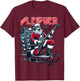 Sleigher Hail Santa Heavy Metal Christmas Rock Xmas Art T-Shirt - T-Shirt | Maroon