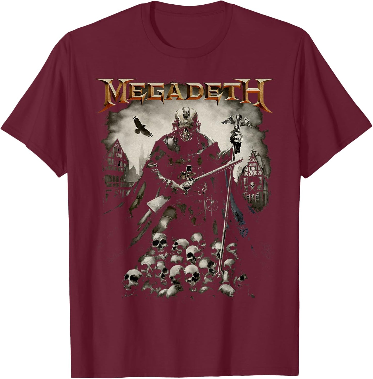 Megadeth - Plague T-Shirt - T-Shirt | Maroon