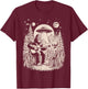 Funny Big Foot Alien Spaceship Big Foot Sasquatch Ape Guitar T-Shirt - T-Shirt | Maroon