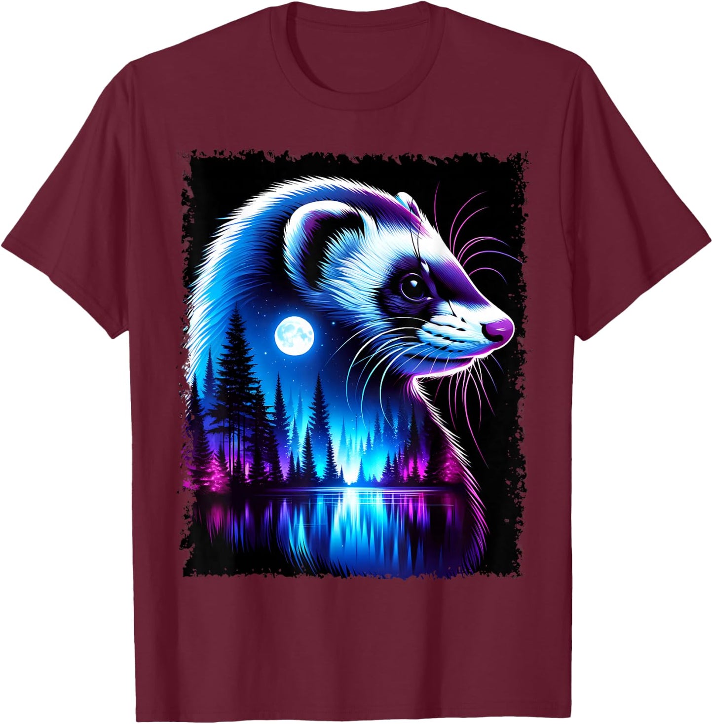 Spirit Animal Ferret Men Women Kids Christmas T-Shirt - T-Shirt | Maroon