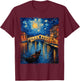 The Rialto Bridge Venice Italy Venezia Italian Souvenir T-Shirt - T-Shirt | Maroon