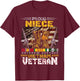 Proud Niece Of A Vietnam Veteran Shirt | Vietnam War Vet T-Shirt - T-Shirt | Maroon