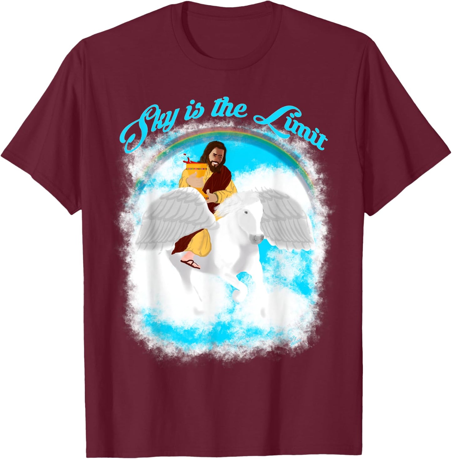 Jesus outfit sky is the limit funny men T-Shirt - T-Shirt | Maroon
