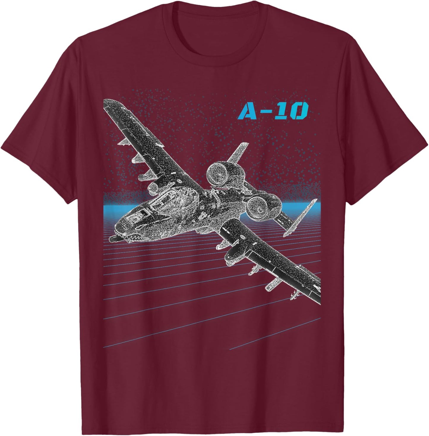A-10 Thunderbolt II (Warthog) T-Shirt - T-Shirt | Maroon