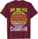 Hide And Seek Champion T-Shirt - T-Shirt | Maroon
