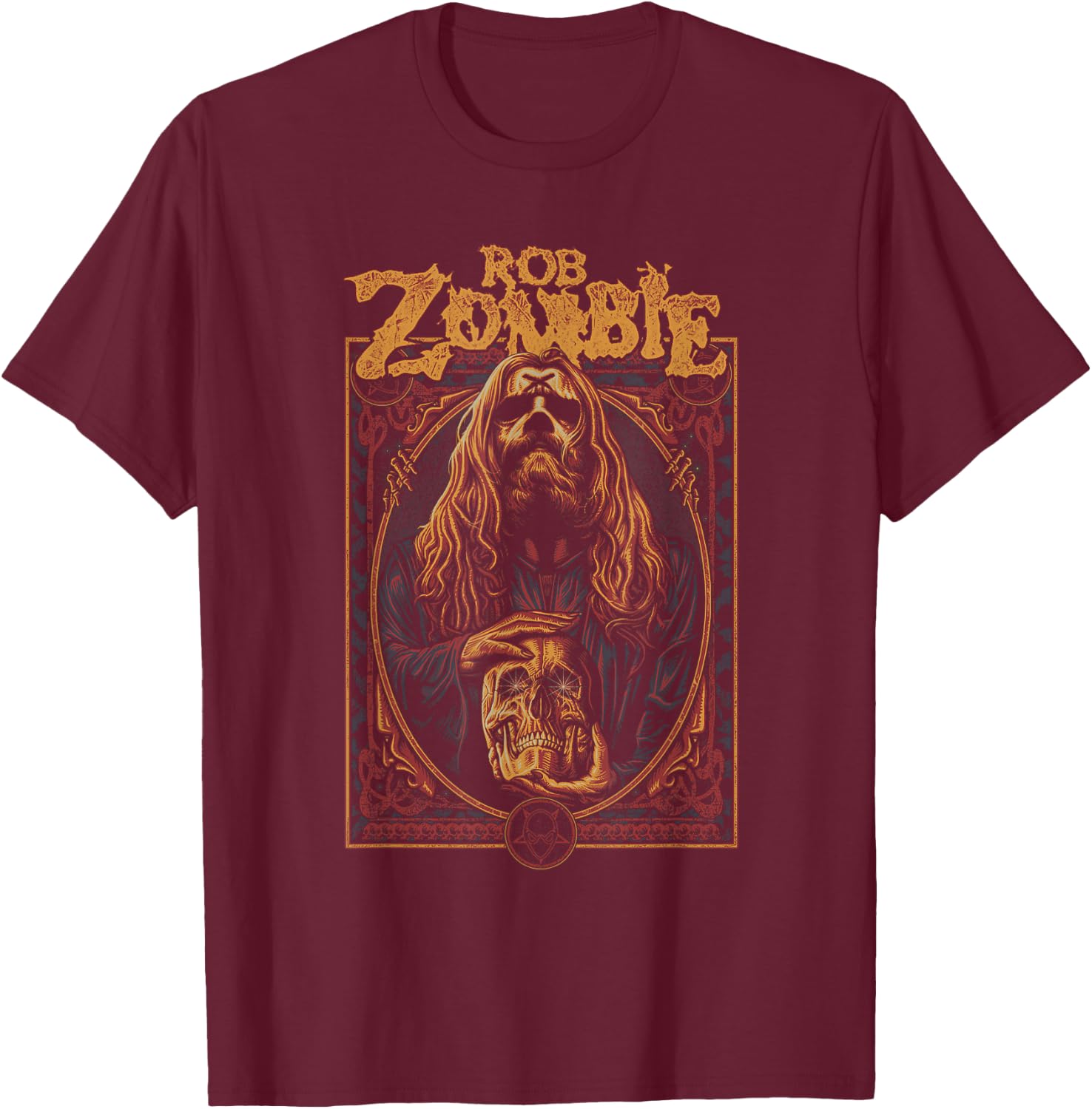 Rob Zombie – Warlock T-Shirt - T-Shirt | Maroon