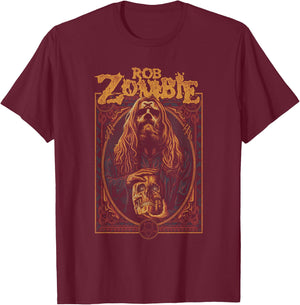 Rob Zombie – Warlock T-Shirt - T-Shirt | Maroon