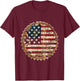 American Flag Beer Cap T-Shirt - T-Shirt | Maroon