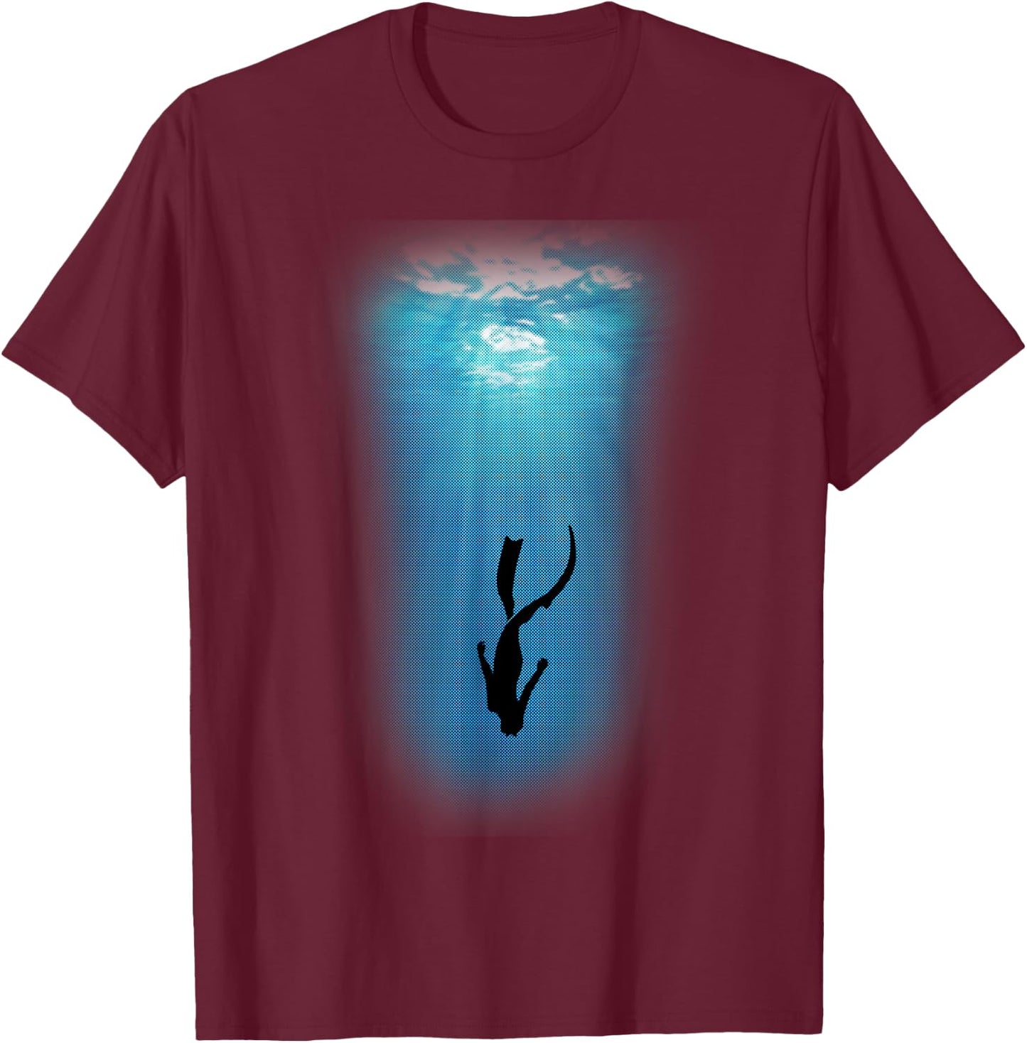 Freediving Apnea Freediver Free Dive Gift Women T-Shirt - T-Shirt | Maroon
