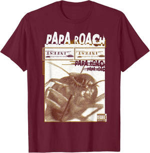 Papa Roach - Official Merchandise - Infest Photo T-Shirt - T-Shirt | Maroon