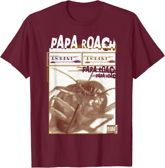 Papa Roach - Official Merchandise - Infest Photo T-Shirt - T-Shirt | Maroon