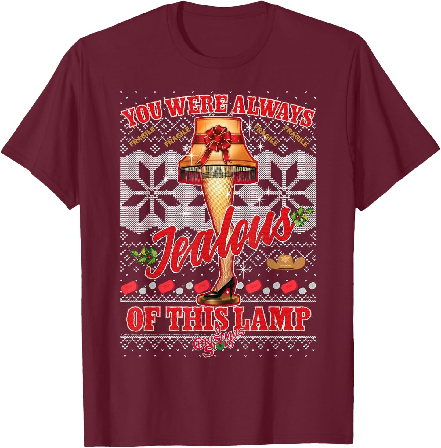 A Christmas Story You were Always Jealous of This Lamp T-Shirt - T-Shirt | Maroon