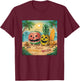 Happy Summerween Watermelon Pineapple Beach Vibes Halloween Women Kids T-Shirt - T-Shirt | Maroon