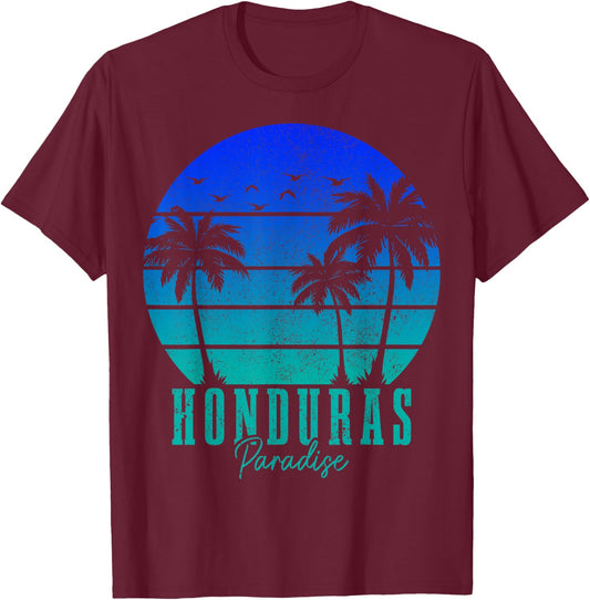 Honduras vintage surfer souvenir T-Shirt - T-Shirt | Maroon