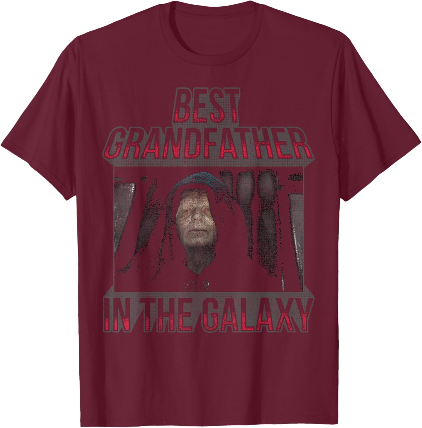 Star Wars Emperor Palpatine Best Grandfather In The Galaxy T-Shirt - T-Shirt | Maroon