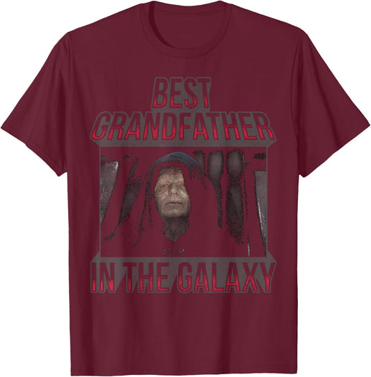 Star Wars Emperor Palpatine Best Grandfather In The Galaxy T-Shirt - T-Shirt | Maroon