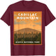 Cadillac Mountain Acadia National Park T-Shirt - T-Shirt | Maroon