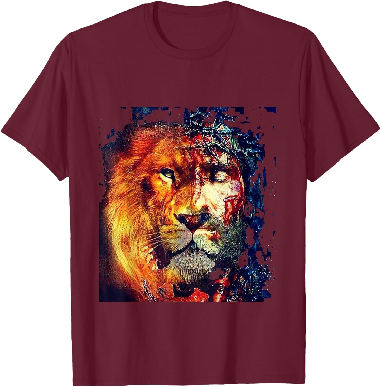 Lion Of Judah T-Shirt - T-Shirt | Maroon