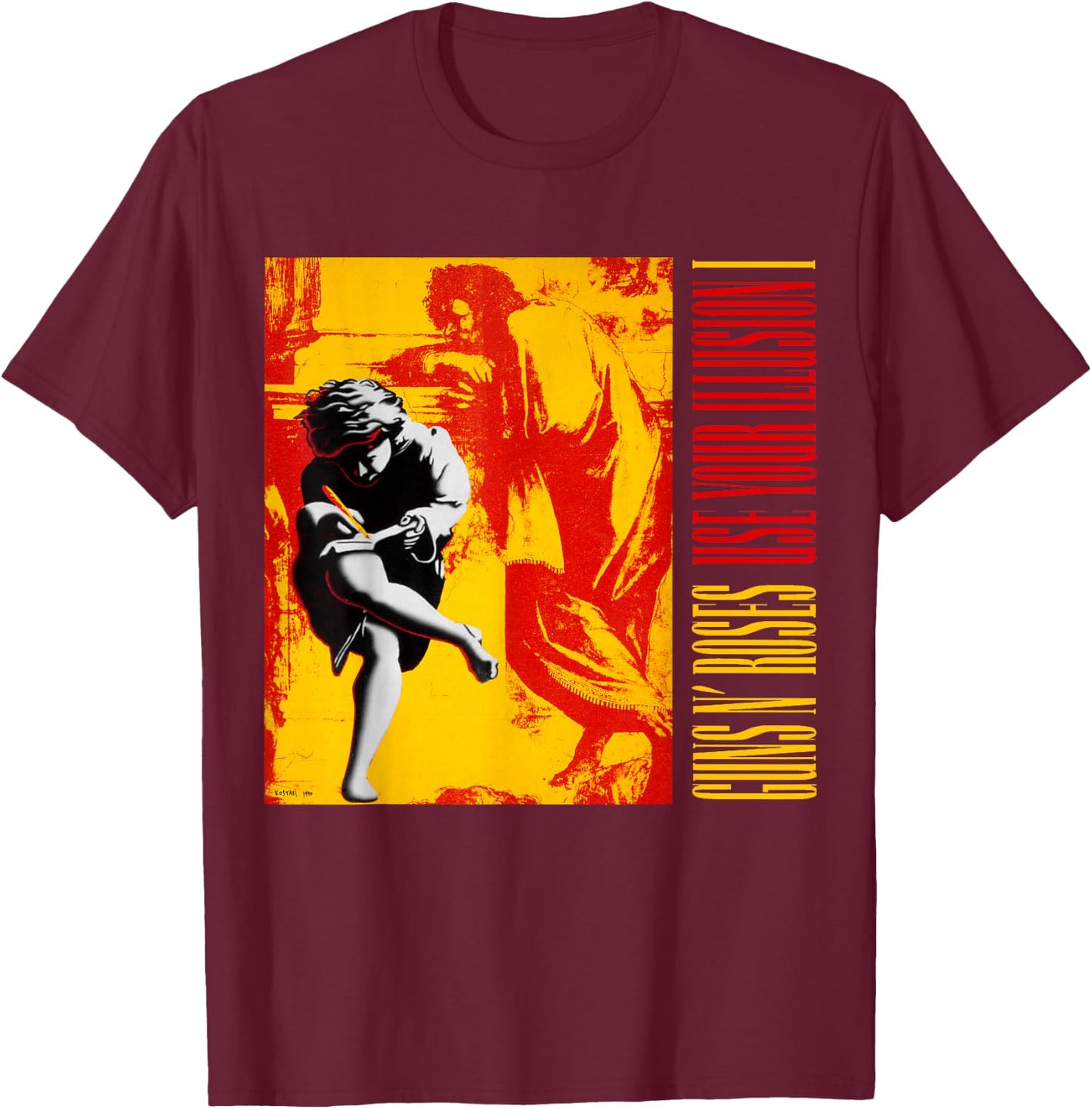Guns N' Roses Use Your Illusion I T-Shirt - T-Shirt | Maroon