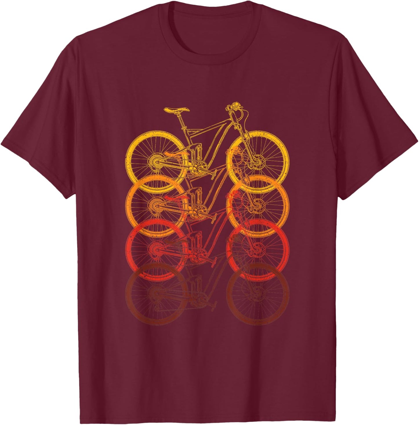Bicycling Biker Cyclist Athlete Gift Bicycle T-Shirt - T-Shirt | Maroon