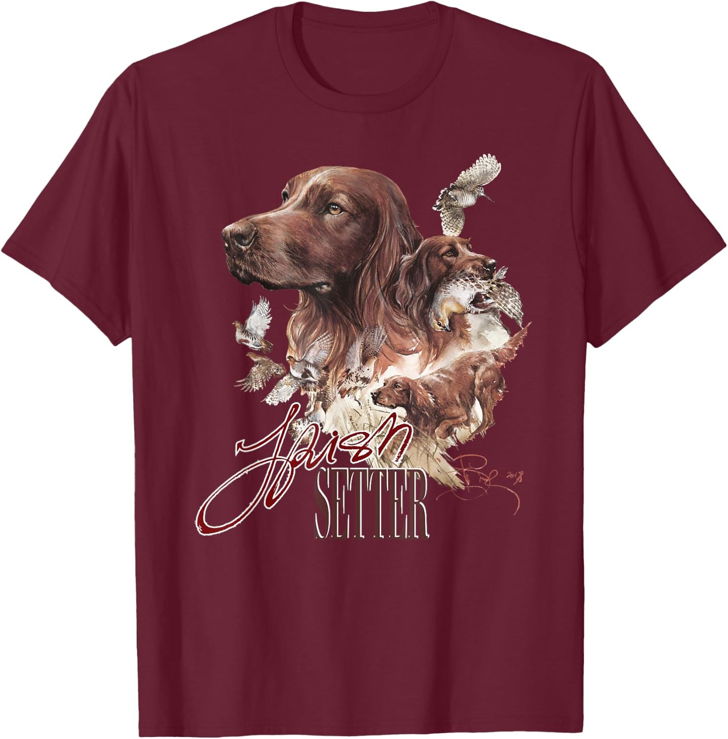 Irish Setter T-Shirt - T-Shirt | Maroon