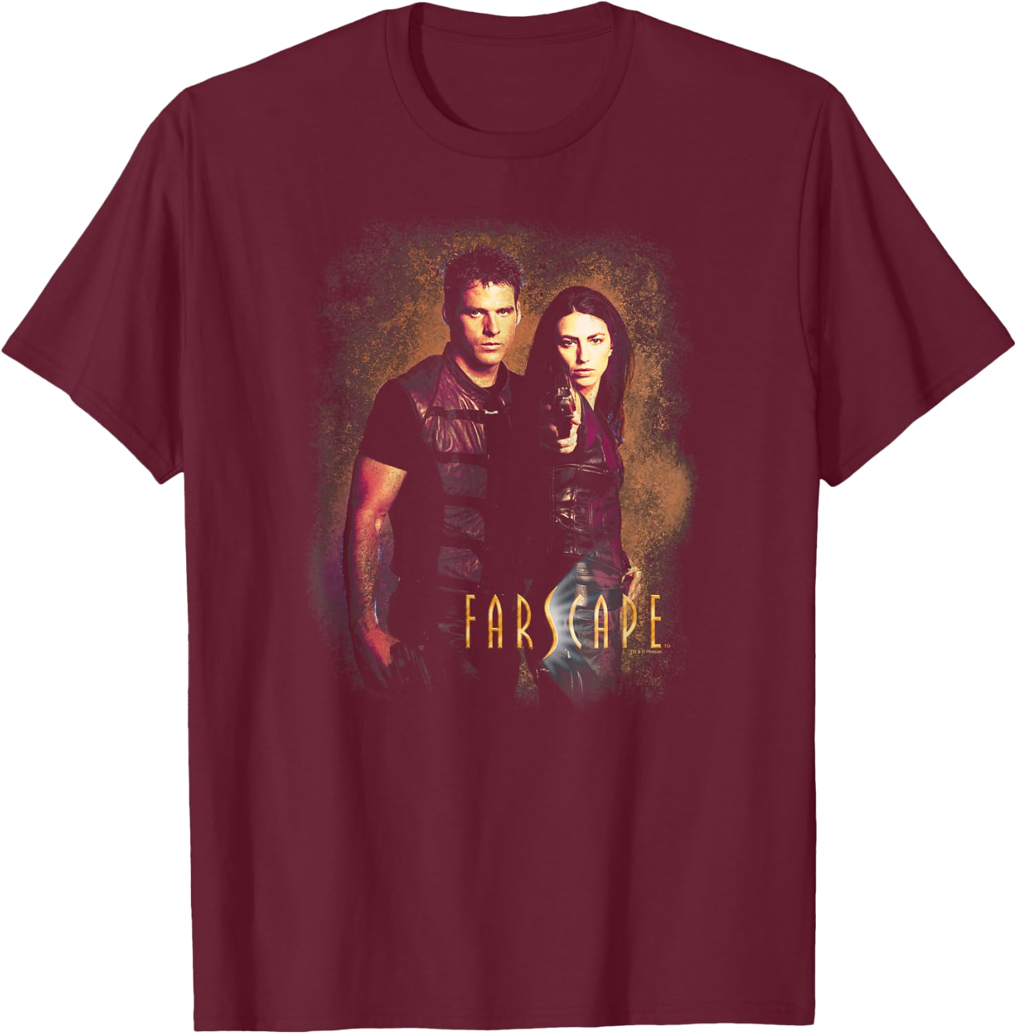 Farscape Wanted T-Shirt - T-Shirt | Maroon