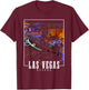 Las Vegas Nevada Skyline USA Souvenir T-Shirt - T-Shirt | Maroon
