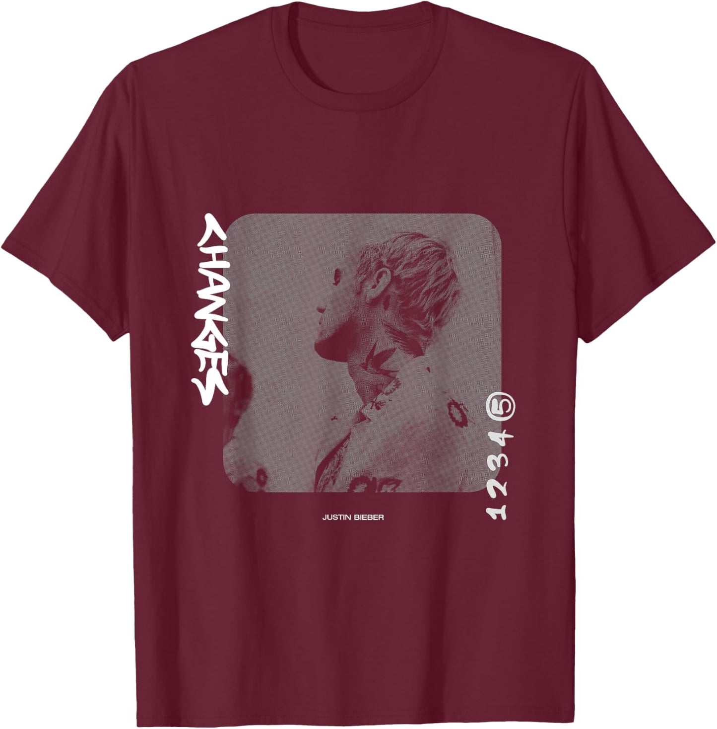 Justin Bieber Changes T-Shirt - T-Shirt | Maroon