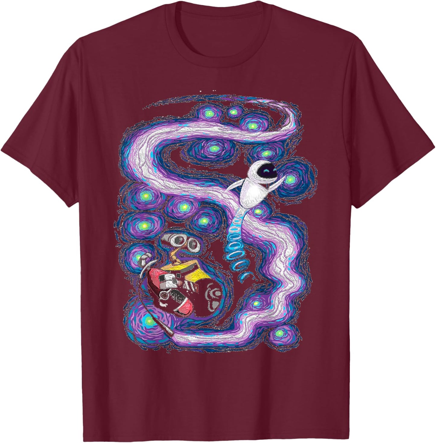 Disney Pixar Wall-E Cosmic Stars T-Shirt - T-Shirt | Maroon