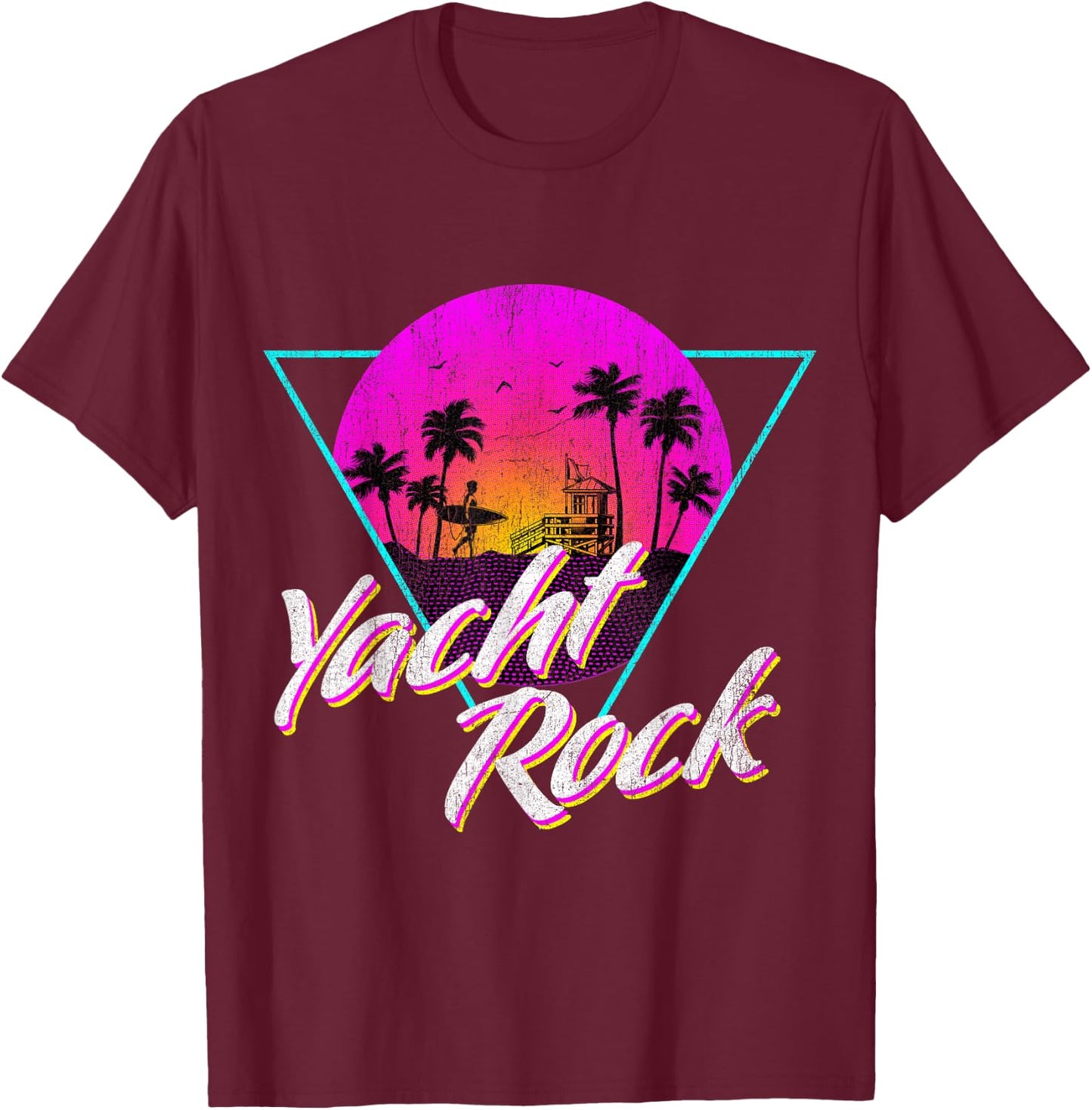 Yacht Rock Party Boat Drinking Beach Women Girls Kids T-Shirt - T-Shirt | Maroon