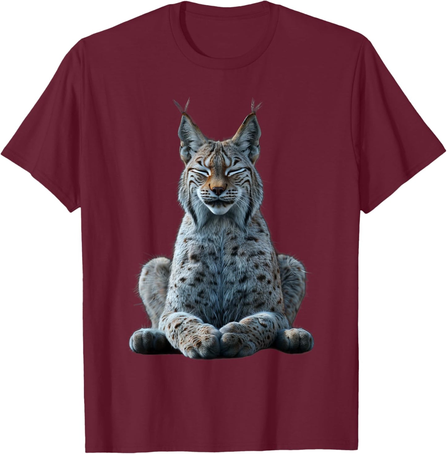 Lynx Yoga T-Shirt - T-Shirt | Maroon