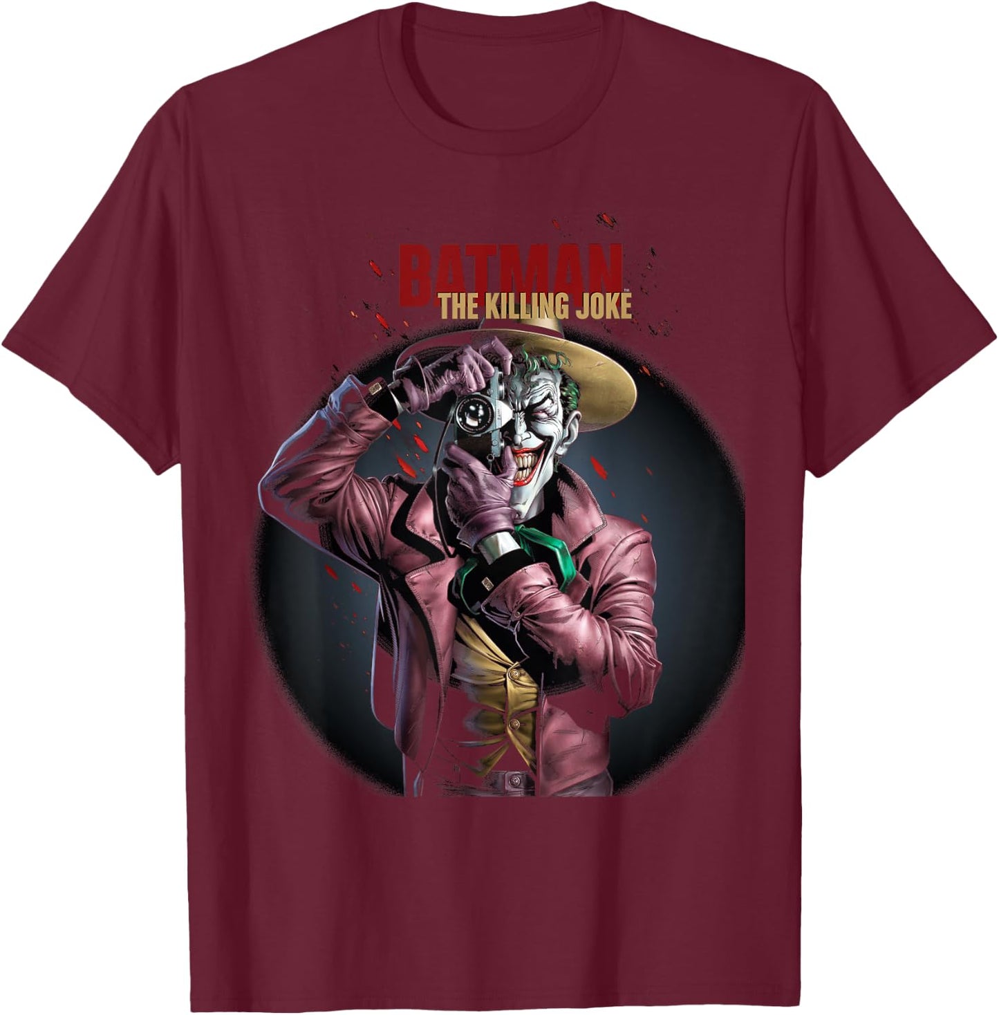 DC Joker Killing Joke T-Shirt - T-Shirt | Maroon