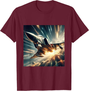 F-4 Phantom II McDonnell Douglas Aircraft Aviation Pilot T-Shirt - T-Shirt | Maroon