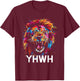 Hebrew Israelite Lion Of Judah Tribe YHWH Jew Jewish Yah T-Shirt - T-Shirt | Maroon