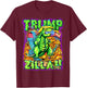 Donald Trump Gift Trumpzilla Battles The Fake News Media T-Shirt - T-Shirt | Maroon