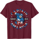 Marvel Faded Vintage Captain America Since 1941 Circle Logo T-Shirt - T-Shirt | Maroon
