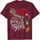 Ho Ho Holy Shit I Need A Drink Beer Ugly Christmas Sweater T-Shirt - T-Shirt | Maroon