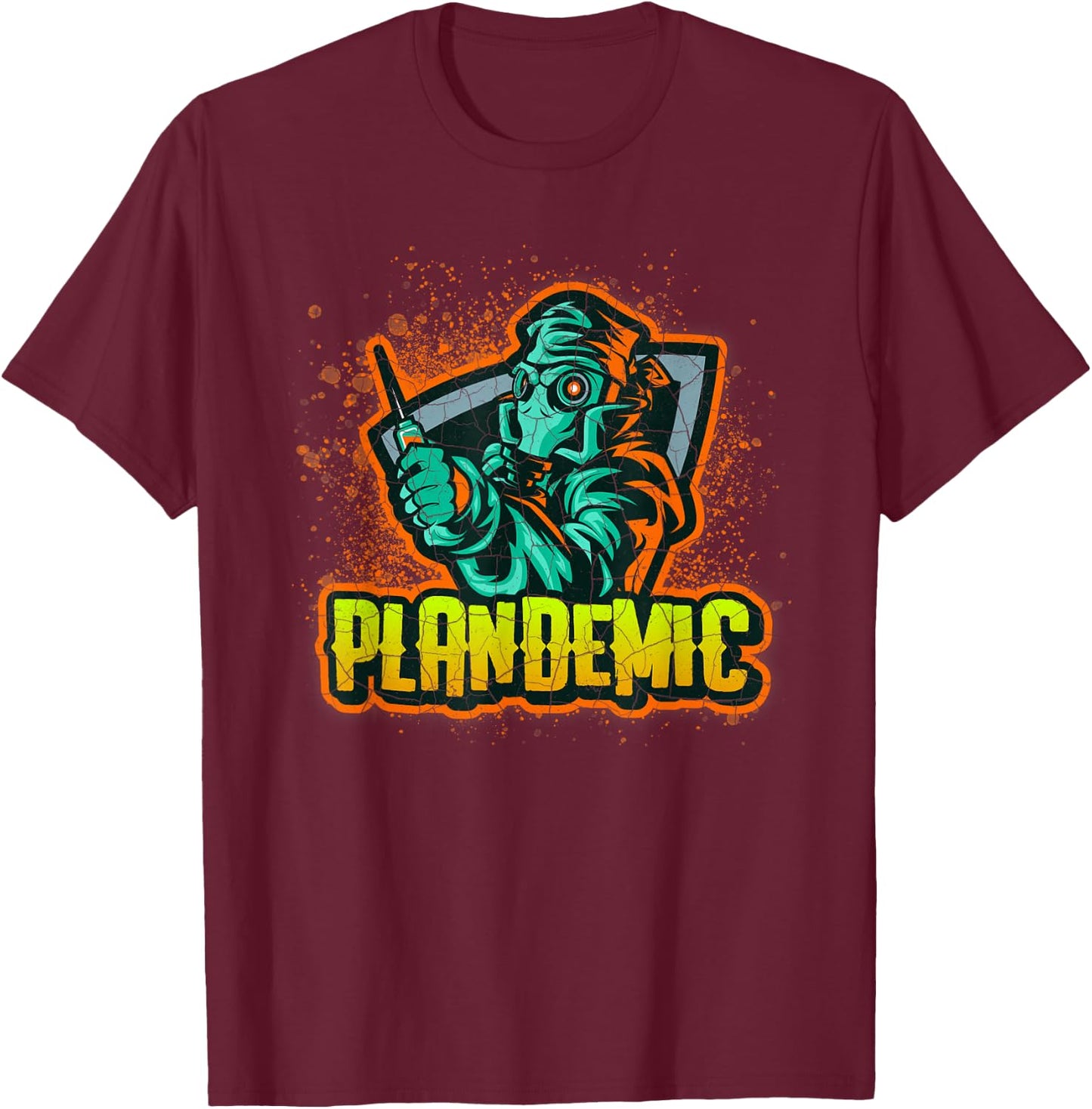 Plandemic Conspiracy Theory Evil Doctor T-Shirt - T-Shirt | Maroon