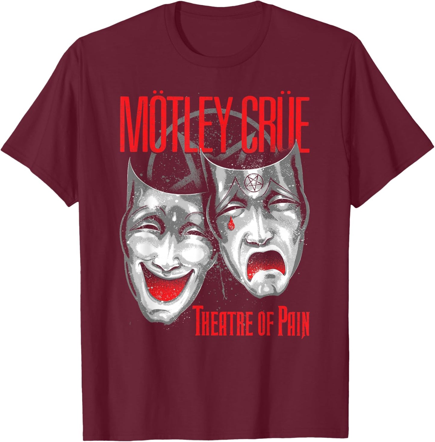Mötley Crüe - Theatre Of Pain - Cry T-Shirt - T-Shirt | Maroon