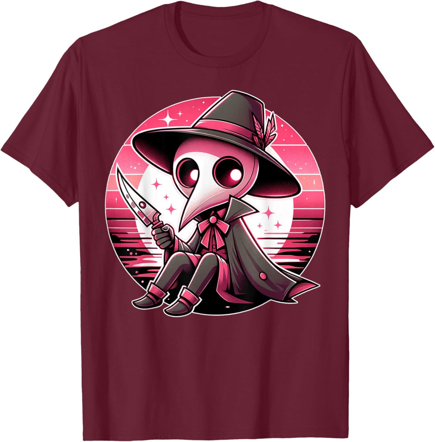 Creepy Cute Goth Kawaii Emo Soft Pastel Voodoo Anime Stuff T-Shirt - T-Shirt | Maroon