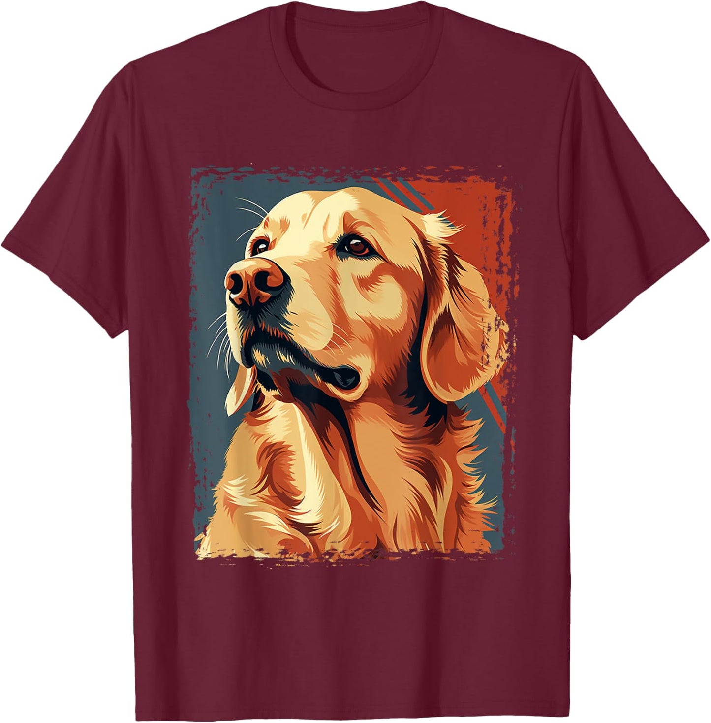 Golden Retriever for Kid Boys Girls Funny Dog Lover T-Shirt - T-Shirt | Maroon