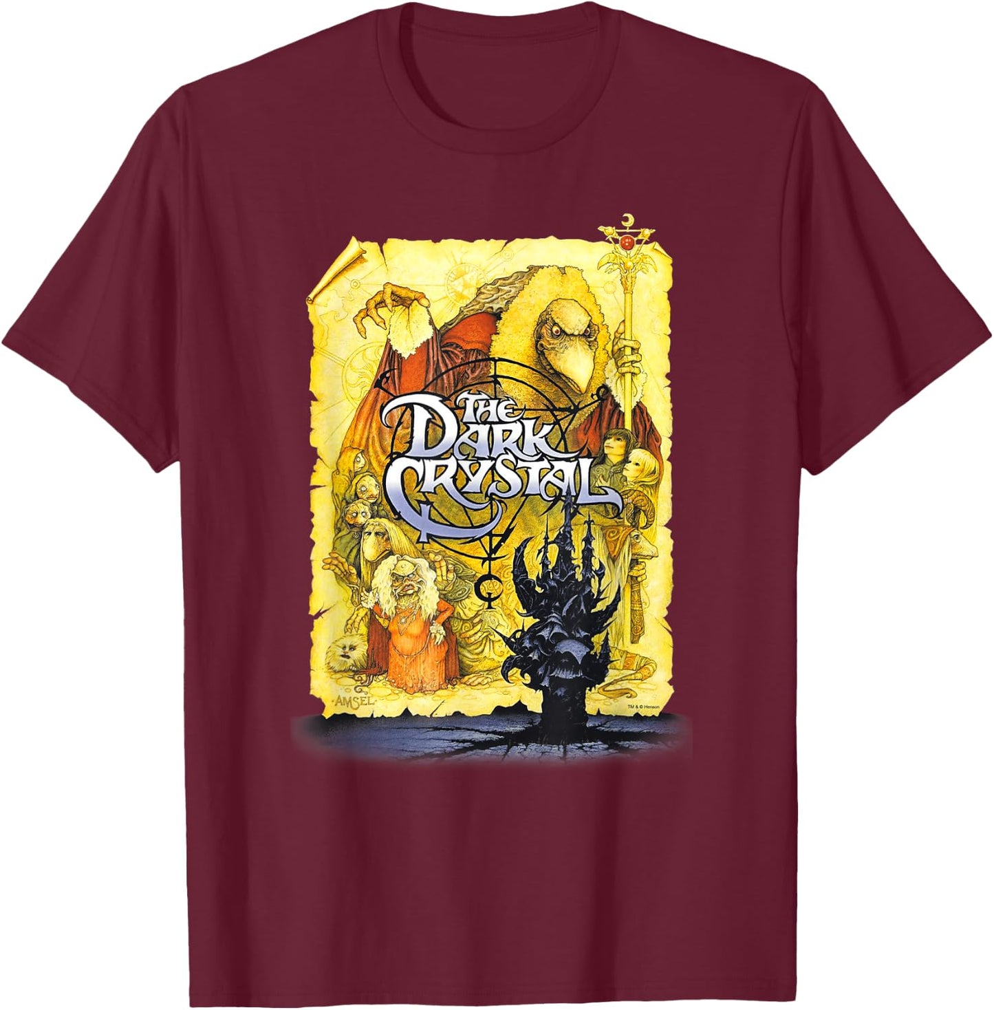 The Dark Crystal Poster T-Shirt - T-Shirt | Maroon