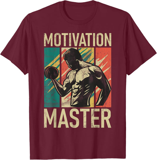 Motivation Master Personal Trainer T-Shirt - T-Shirt | Maroon